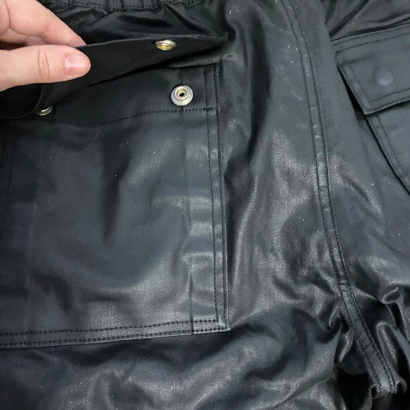 black wax mega lace cargo joggers - Picture 7 of 8